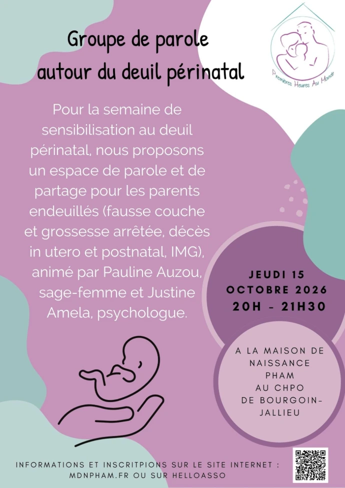 affiche sur le deuil périnatal